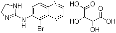 Brimonidine D-tartrate molecular structure (CAS 70359-46-5)
