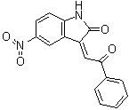 1,3-Dihydro-5-nitro-3-(2-oxo-2-phenylethylidene)-2H-indol-2-one molecular structure (CAS 70452-32-3)
