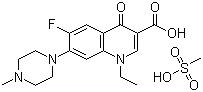 Pefloxacin mesylate molecular structure (CAS 70458-95-6)