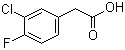 3-氯-4-氟苯乙酸分子结构 (CAS 705-79-3)