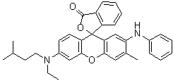 6'-(N-Isoamyl-N-ethylamino)-3'-methyl-2'-phenylaminofluoran molecular structure (CAS 70516-41-5)