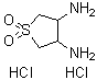 structure of CAS# 70519-79-8, Tetrahydro-3,4-thiophenediamine 1,1-dioxide dihydrochloride