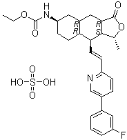 结构式 CAS# 705260-08-8, Vorapaxar sulfate