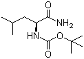 structure of CAS# 70533-96-9, Boc-L-leucine amide;Boc-L-Leu-NH2; N-tert-Butoxycarbonyl-L-leucine amide