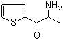 2-Amino-1-(2-thienyl)-1-propanone molecular structure (CAS 7057-00-3)