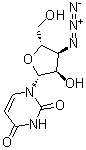3'-Azido-3'-deoxyuridine molecular structure (CAS 70580-88-0)