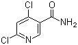 4,6-Dichloronicotinamide molecular structure (CAS 70593-57-6)