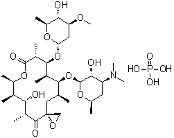 Oleandomycin phosphate molecular structure (CAS 7060-74-4)