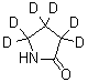 2-Pyrrolidinone-3,3,4,4,5,5-d<sub>6</sub> molecular structure (CAS 70607-84-0)