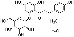 Phlorizin dihydrate molecular structure (CAS 7061-54-3)