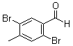 2,5-Dibromo-4-methylbenzaldehyde molecular structure (CAS 706820-09-9)