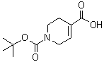 1-(tert-Butoxycarbonyl)-1,2,3,6-tetrahydropyridine-4-carboxylic acid molecular structure (CAS 70684-84-3)
