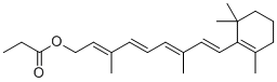 Retinyl propionate molecular structure (CAS 7069-42-3)