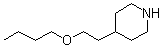 4-(2-Butoxyethyl)piperidine molecular structure (CAS 70724-66-2)