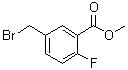 5-(Bromomethyl)-2-fluorobenzoic acid methyl ester molecular structure (CAS 709-45-5)