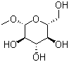 structure of CAS# 709-50-2, Methyl beta-D-glucopyranoside;1-O-Methyl-beta-D-glucopyranoside