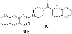 Doxazosin hydrochloride molecular structure (CAS 70918-01-3)