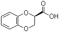 结构式 CAS# 70918-53-5, (R)-1,4-苯并二恶烷-2-甲酸; (R)-1,4-苯并二噁烷-2-甲酸