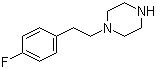 structure of CAS# 70931-33-8, 1-[2-(4-Fluorophenyl)ethyl]piperazine