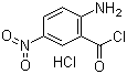 2-氨基-5-硝基苯甲酰氯单盐酸盐分子结构 (CAS 70935-73-8)