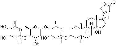 structure of CAS# 71-63-6, Digitoxin
