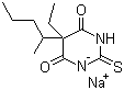 Thiopental sodium molecular structure (CAS 71-73-8)