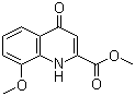 structure of CAS# 7101-90-8, Methyl 4-hydroxy-8-methoxyquinoline-2-carboxylate;Methyl 8-methoxy-4-oxo-1,4-dihydroquinoline-2-carboxylate