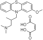结构式 CAS# 7104-38-3, 左美丙嗪马来酸盐; 马来酸左美丙嗪; 10-(3-二甲基氨基-2-甲基丙基)-2-甲氧基吩噻嗪马来酸盐