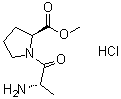 structure of CAS# 71067-42-0, L-Alanyl-L-proline methyl ester hydrochloride