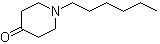 1-Hexyl-4-piperidone molecular structure (CAS 71072-22-5)
