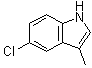 结构式 CAS# 71095-42-6, 5-氯-3-甲基-1H-吲哚