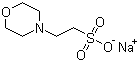MES sodium salt molecular structure (CAS 71119-23-8)