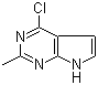 4-Chloro-2-methyl-1H-pyrrolo[2,3-d]pyrimidine molecular structure (CAS 71149-52-5)