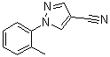 1-(2-Methylphenyl)-1H-pyrazole-4-carbonitrile molecular structure (CAS 712-39-0)