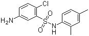 结构式 CAS# 71215-81-1, 5-氨基-2-氯-N-(2,4-二甲基苯基)-苯磺酰胺