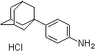 结构式 CAS# 7123-77-5, 1-(4-氨基苯基)金刚烷盐酸盐