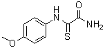 结构式 CAS# 71369-81-8, 2-[(4-甲氧基苯基)氨基]-2-硫代乙酰胺