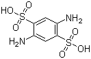 structure of CAS# 7139-89-1, 2,5-Diaminobenzene-1,4-disulphonic acid