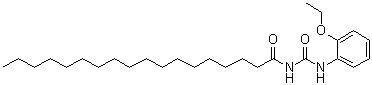 N-[[(2-Ethoxyphenyl)amino]carbonyl]octadecanamide molecular structure (CAS 7144-52-7)
