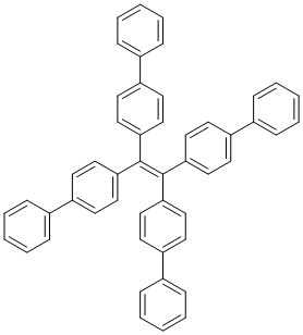 结构式 CAS# 7146-38-5, 1-苯基-4-[1,2,2-三(4-苯基苯基)乙烯基]苯