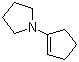 structure of CAS# 7148-07-4, 1-Pyrrolidino-1-cyclopentene;1-(Cyclopenten-1-yl)pyrrolidine