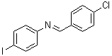结构式 CAS# 71511-62-1, N-[(4-氯苯基)亚甲基]-4-碘苯胺