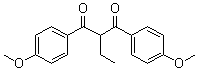 2-Ethyl-1,3-bis(4-methoxyphenyl)-1,3-propanedione molecular structure (CAS 71526-44-8)