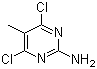 structure of CAS# 7153-13-1, 2-Amino-4,6-dichloro-5-methylpyrimidine;4,6-Dichloro-5-methylpyrimidin-2-amine