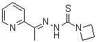 1-Azetidinecarbothioic acid [1-(2-pyridinyl)ethylidene]hydrazide molecular structure (CAS 71555-25-4)