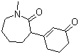 structure of CAS# 71556-70-2, Hexahydro-1-methyl-3-(3-oxo-1-cyclohexen-1-yl)-2H-azepin-2-one