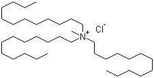 Tridodecyl methyl ammonium chloride molecular structure (CAS 7173-54-8)