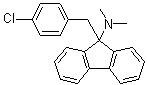 9-[(4-Chlorophenyl)methyl]-N,N-dimethyl-9H-fluoren-9-amine molecular structure (CAS 71740-44-8)
