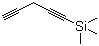 structure of CAS# 71789-10-1, 1-(Trimethylsilyl)-1,4-pentadiyne;Trimethyl-1,4-pentadiynylsilane
