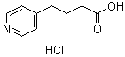 structure of CAS# 71879-56-6, 4-Pyridinebutyric acid hydrochloride;4-Pyridinebutanoic acid hydrochloride